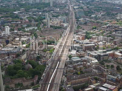 Aerial view of London