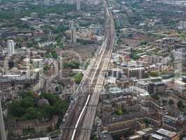 Aerial view of London