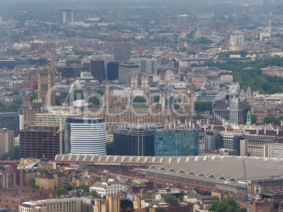 Aerial view of London