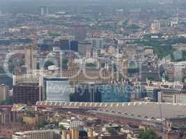 Aerial view of London