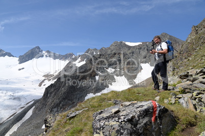 Aufstieg zum Daunjoch, Stubaier Alpen