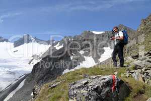 Aufstieg zum Daunjoch, Stubaier Alpen