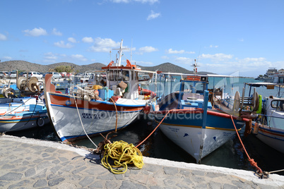 Fischerhafen in Elounda, Kreta