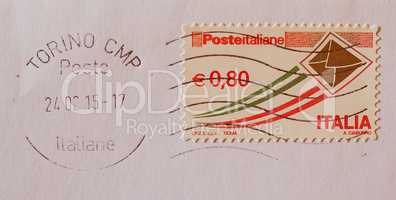Retro look Mail stamp
