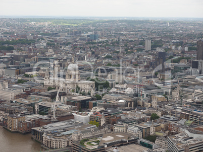 Aerial view of London