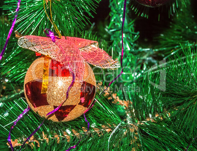 Christmas toy on the Christmas tree