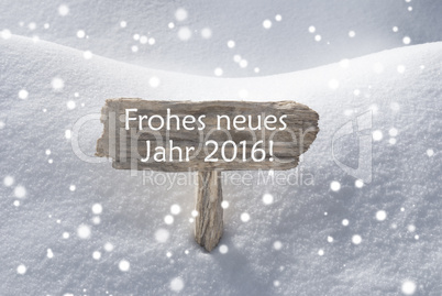 Sign Snowflakes Frohes Neues Mean Happy New Year