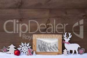 Christmas Background Snow Frame Happy New Year