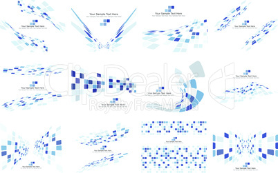 Set of Checkered Backgrounds