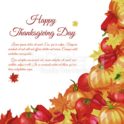 Thanksgiving Day Greeting Card