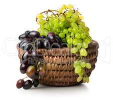 Grapes in basket