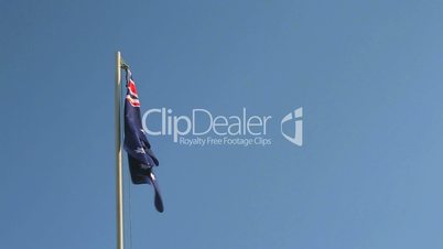 Australian flag in slow motion