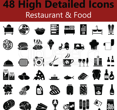 Restaurant and Food Smooth Icons