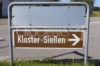 Kloster Straßenschild