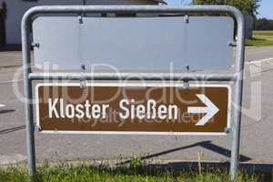 Kloster Straßenschild