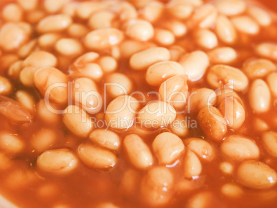 Retro looking Baked beans