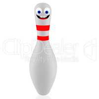 Bowling Pin with face