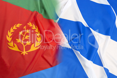 Eritrea flag vs. Bavarian flag