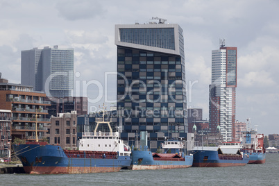 Skyline von Rotterdam, Niederlande