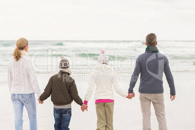 Happy family enjoying a nice day out