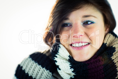 Attractive woman taking a drink