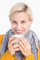 Close up of woman drinking from a cup