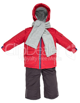 Childrens snowsuit fall