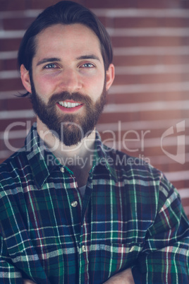 Portrait of smiling confident man