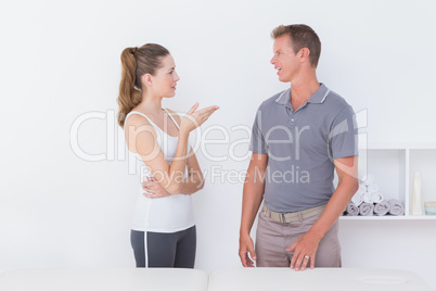 Doctor talking to patient Doctor talking to patient