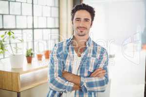 Portrait of smiling  businessman