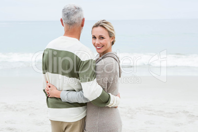 Woman hugging her partner