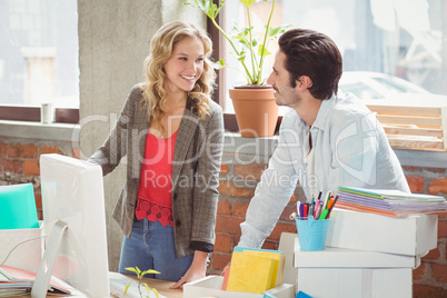 Business people discussing in office