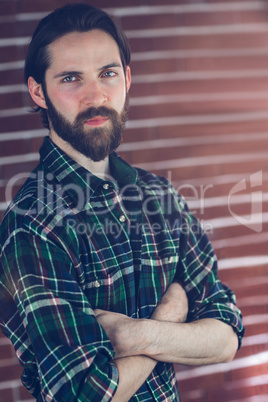 Portrait of confident hipster