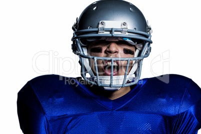 Aggressive American football player