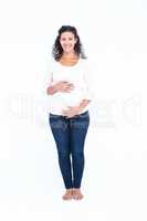 Portrait of happy pregnant woman