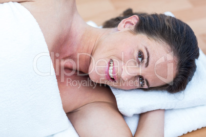 Pregnant woman resting at home