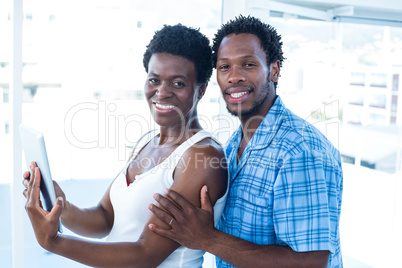 Portrait of smiling husband and wife