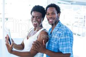 Portrait of smiling husband and wife