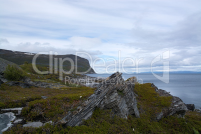 Küste am Porsangerfjord, Norwegen