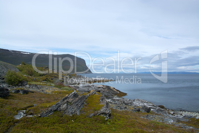 Küste am Porsangerfjord, Norwegen