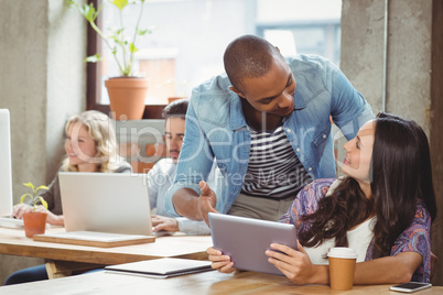 Business team discussing in office