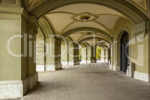 arcade of Federal Palace of Switzerland in the Bern