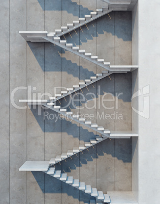 stairs going  upward