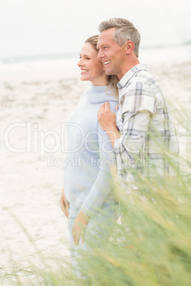 Smiling couple enjoying time together