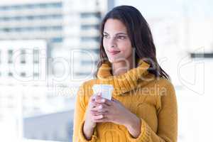 Beautiful woman drinking a coffee