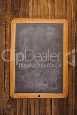 Chalkboard on table with copy space