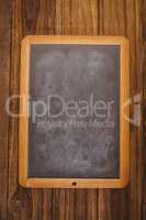 Chalkboard on table with copy space
