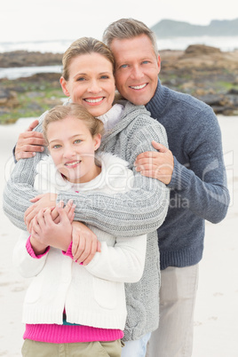 Mother and father with their daughter