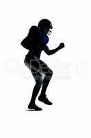 American football player running