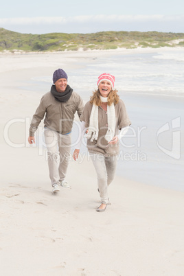 Happy couple having fun together